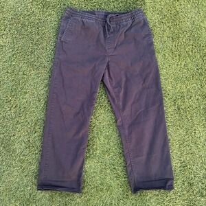 Vans Range Elastic Pants Mens Medium 32x25 Black Relaxed Fit Drawstring Casual